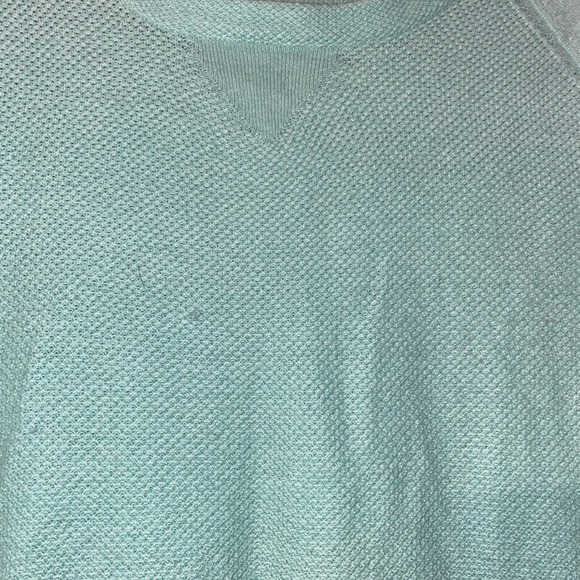 Mint green waffle knit sweater size XL - Picture 2 of 3